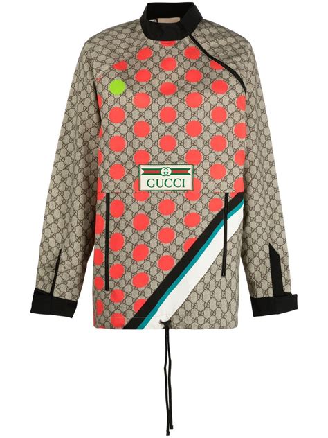 gucci pattern jacket|Gucci jacket without hoodie.